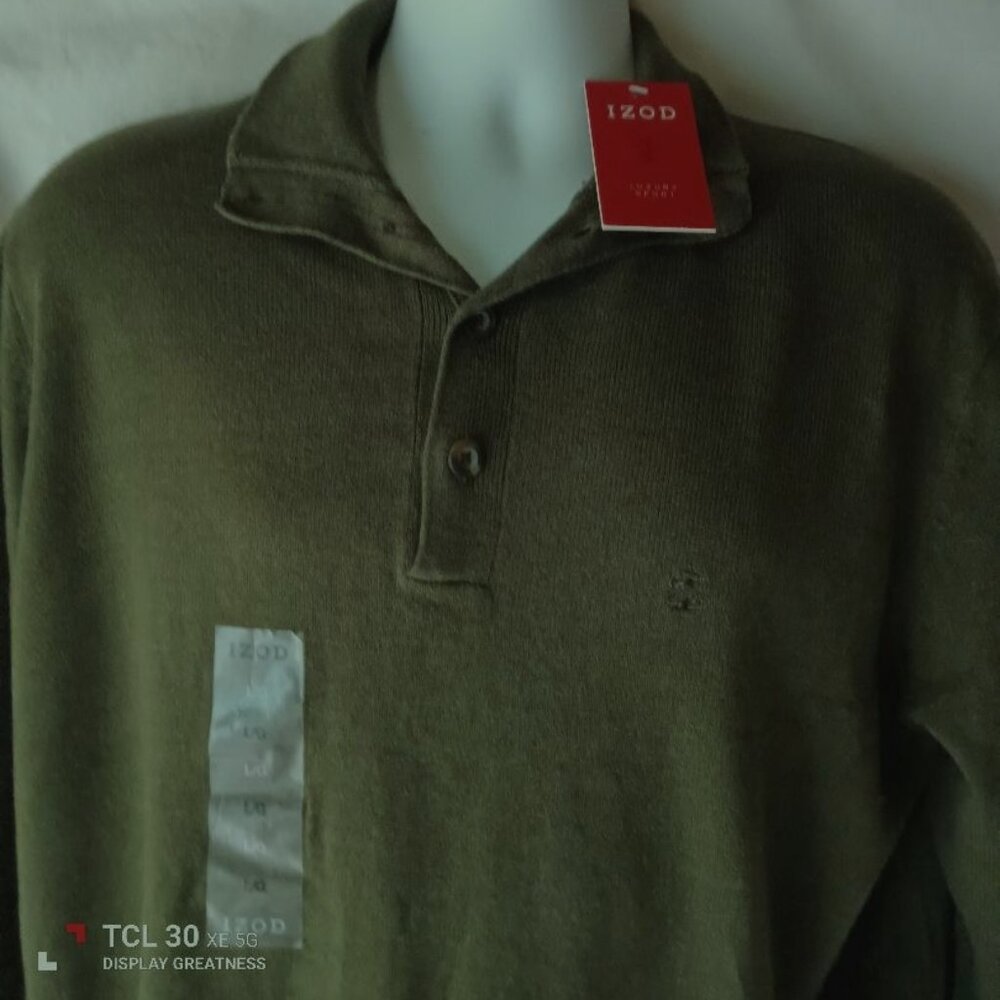 Men's Green Pullover Sweater Size Large NWT